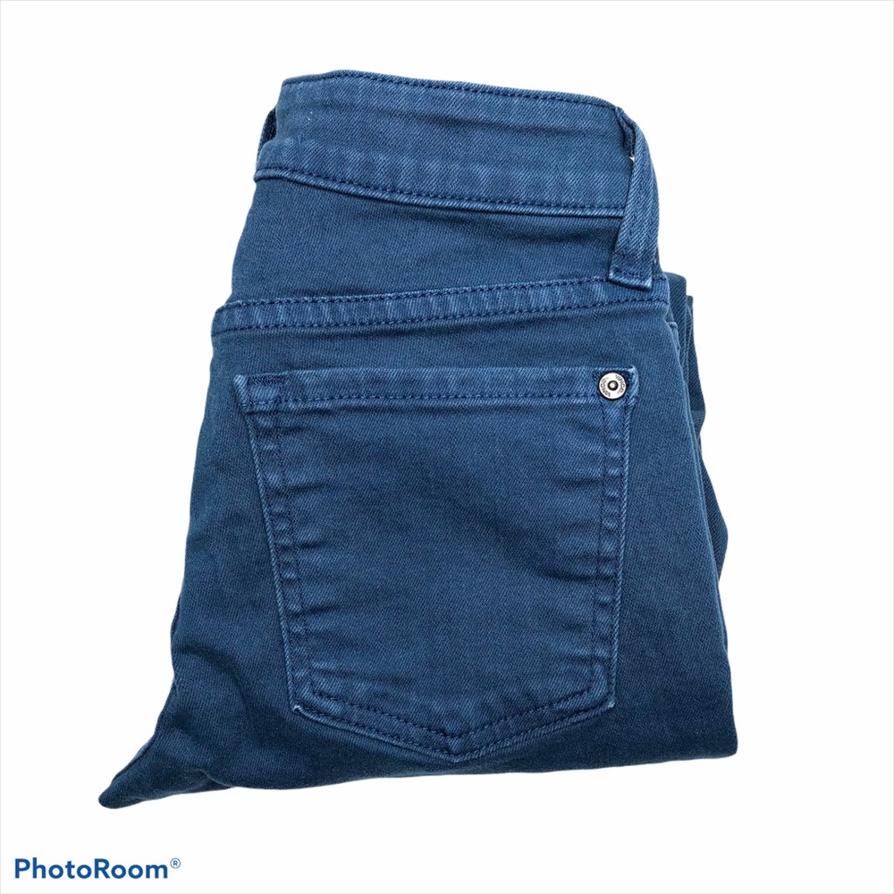 Vince Crop Skinny Ankle Glacier Blue Stretch Jeans - Picture 1 of 16